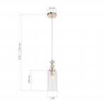 SL1402.203.01 Светильник подвесной ST-Luce Латунь/Латунь, Прозрачный E14*1 40W Elegra