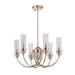 SL1402.203.06 Люстра подвесная ST-Luce Латунь/Прозрачный E14*6 40W Elegra