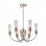SL1402.203.06 Люстра подвесная ST-Luce Латунь/Прозрачный E14*6 40W Elegra