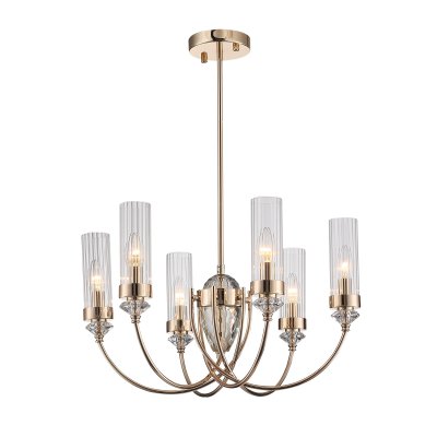 SL1402.203.06 Люстра подвесная ST-Luce Латунь/Прозрачный E14*6 40W Elegra