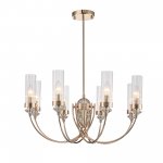 SL1402.203.08 Люстра подвесная ST-Luce Латунь/Прозрачный E14*8 40W Elegra