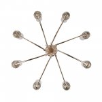 SL1402.203.08 Люстра подвесная ST-Luce Латунь/Прозрачный E14*8 40W Elegra