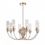 SL1402.203.08 Люстра подвесная ST-Luce Латунь/Прозрачный E14*8 40W Elegra