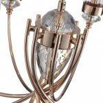 SL1402.203.08 Люстра подвесная ST-Luce Латунь/Прозрачный E14*8 40W Elegra