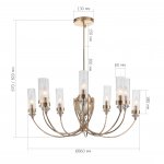 SL1402.203.10 Люстра подвесная ST-Luce Латунь/Прозрачный E14*10 40W Elegra