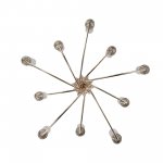 SL1402.203.10 Люстра подвесная ST-Luce Латунь/Прозрачный E14*10 40W Elegra