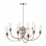 SL1402.203.10 Люстра подвесная ST-Luce Латунь/Прозрачный E14*10 40W Elegra