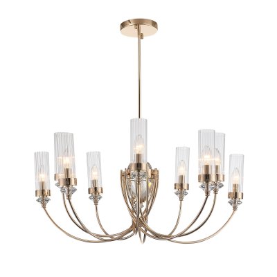 SL1402.203.10 Люстра подвесная ST-Luce Латунь/Прозрачный E14*10 40W Elegra