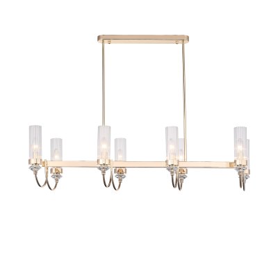 SL1402.223.08 Люстра подвесная ST-Luce Латунь/Прозрачный E14*8 40W Elegra