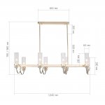 SL1402.223.08 Люстра подвесная ST-Luce Латунь/Прозрачный E14*8 40W Elegra