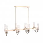 SL1402.223.08 Люстра подвесная ST-Luce Латунь/Прозрачный E14*8 40W Elegra