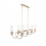 SL1402.223.08 Люстра подвесная ST-Luce Латунь/Прозрачный E14*8 40W Elegra