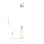 SL1402.253.01 Светильник подвесной ST-Luce Латунь/Прозрачный E14*1 40W Elegra