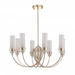 SL1402.253.08 Люстра подвесная ST-Luce Латунь/Прозрачный E14*8 40W Elegra