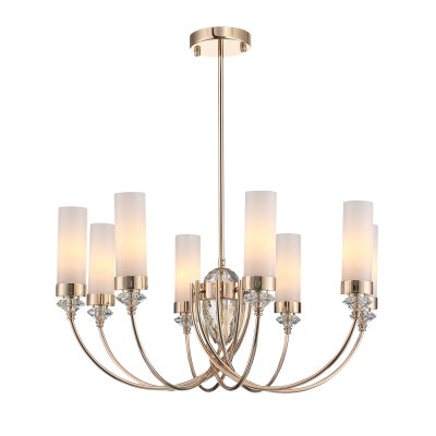 SL1402.253.08 Люстра подвесная ST-Luce Латунь/Прозрачный E14*8 40W Elegra