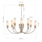 SL1402.253.10 Люстра подвесная ST-Luce Латунь/Прозрачный E14*10 40W Elegra