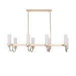 SL1402.263.08 Люстра подвесная ST-Luce Латунь/Прозрачный E14*8 40W Elegra