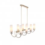 SL1402.263.08 Люстра подвесная ST-Luce Латунь/Прозрачный E14*8 40W Elegra