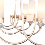 SL1402.263.08 Люстра подвесная ST-Luce Латунь/Прозрачный E14*8 40W Elegra