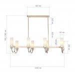 SL1402.263.08 Люстра подвесная ST-Luce Латунь/Прозрачный E14*8 40W Elegra