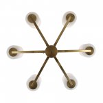 SL1403.303.06 Люстра подвесная ST-Luce Латунь/Прозрачный E27*6 40W OPALUS