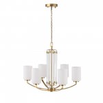SL1403.303.06 Люстра подвесная ST-Luce Латунь/Прозрачный E27*6 40W OPALUS