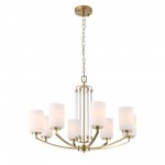 SL1403.303.08 Люстра подвесная ST-Luce Латунь/Прозрачный E27*8 40W OPALUS