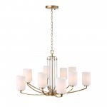 SL1403.303.10 Люстра подвесная ST-Luce Латунь/Прозрачный E27*10 40W OPALUS