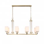 SL1403.333.08 Люстра подвесная ST-Luce Латунь/Прозрачный E27*8 40W OPALUS