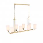 SL1403.333.08 Люстра подвесная ST-Luce Латунь/Прозрачный E27*8 40W OPALUS