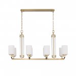 SL1403.333.08 Люстра подвесная ST-Luce Латунь/Прозрачный E27*8 40W OPALUS