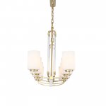 SL1403.333.08 Люстра подвесная ST-Luce Латунь/Прозрачный E27*8 40W OPALUS