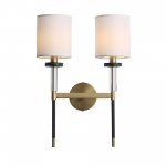 SL1404.301.02 Светильник настенный ST-Luce Латунь/Прозрачный E14*2 40W VERITAS