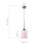 SL1404.303.01 Светильник подвесной ST-Luce Латунь/Прозрачный E14*1 40W VERITAS