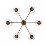 SL1404.303.06 Люстра подвесная ST-Luce Латунь/Прозрачный E14*6 40W VERITAS