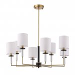 SL1404.303.08 Люстра подвесная ST-Luce Латунь/Прозрачный E14*8 40W VERITAS