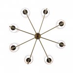 SL1404.303.08 Люстра подвесная ST-Luce Латунь/Прозрачный E14*8 40W VERITAS