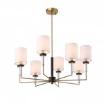 SL1404.303.08 Люстра подвесная ST-Luce Латунь/Прозрачный E14*8 40W VERITAS