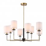 SL1404.303.08 Люстра подвесная ST-Luce Латунь/Прозрачный E14*8 40W VERITAS