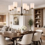 SL1404.303.08 Люстра подвесная ST-Luce Латунь/Прозрачный E14*8 40W VERITAS