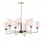 SL1404.303.10 Люстра подвесная ST-Luce Латунь/Прозрачный E14*10 40W VERITAS