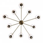 SL1404.303.10 Люстра подвесная ST-Luce Латунь/Прозрачный E14*10 40W VERITAS