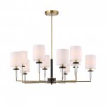 SL1404.303.10 Люстра подвесная ST-Luce Латунь/Прозрачный E14*10 40W VERITAS