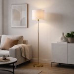 SL1404.305.01 Светильник напольный ST-Luce Латунь/Прозрачный E27*1 40W VERITAS