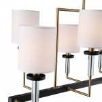 SL1404.338.08 Люстра подвесная ST-Luce Латунь/Прозрачный E14*8 40W VERITAS