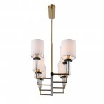 SL1404.338.08 Люстра подвесная ST-Luce Латунь/Прозрачный E14*8 40W VERITAS