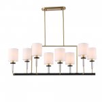 SL1404.338.08 Люстра подвесная ST-Luce Латунь/Прозрачный E14*8 40W VERITAS