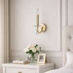 SL1405.201.01 Светильник настенный ST-Luce Латунь/Прозрачный E14*1 40W ELEGANCE