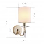 SL1405.221.01 Светильник настенный ST-Luce Латунь/Прозрачный E14*1 40W ELEGANCE