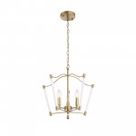 SL1406.303.03 Люстра подвесная ST-Luce Латунь/Прозрачный E14*3 40W REGALIA